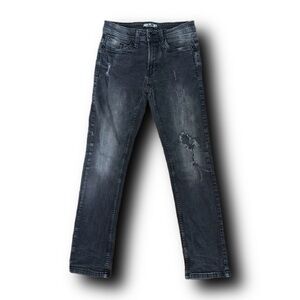 Free Planet Sustainable Distressed Charcoal Denim